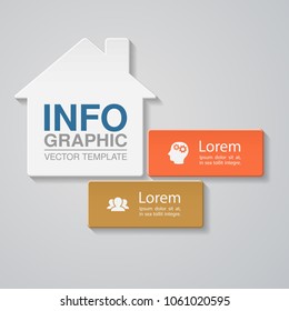 Vector infographic template for diagram, graph, presentation, chart, business concept with 2 options.
