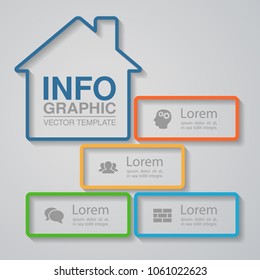 Vector infographic template for diagram, graph, presentation, chart, business concept with 4 options.