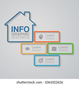 Vector infographic template for diagram, graph, presentation, chart, business concept with 4 options.