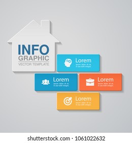 Vector infographic template for diagram, graph, presentation, chart, business concept with 4 options.
