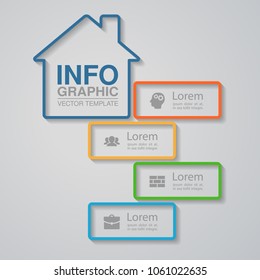 Vector infographic template for diagram, graph, presentation, chart, business concept with 4 options.