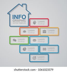 Vector infographic template for diagram, graph, presentation, chart, business concept with 8 options.