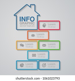 Vector infographic template for diagram, graph, presentation, chart, business concept with 7 options.