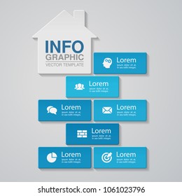 Vector infographic template for diagram, graph, presentation, chart, business concept with 7 options.