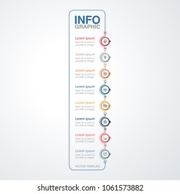 Vector infographic template for diagram, graph, presentation, chart, business concept with 8 options.