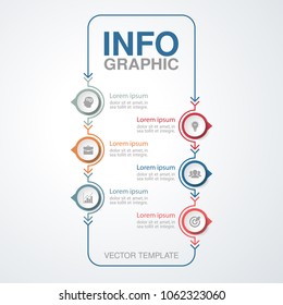 Vector infographic template for diagram, graph, presentation, chart, business concept with 6 options.