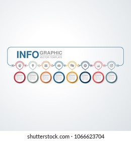 Vector infographic template for diagram, graph, presentation, chart, business concept with 8 options.
