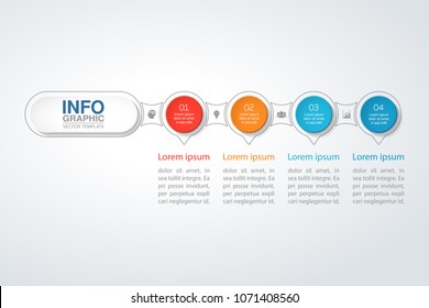 Vector infographic template for diagram, graph, presentation, chart, business concept with 4 options.