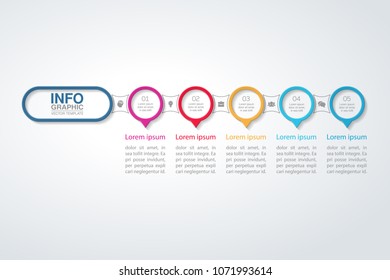 Vector infographic template for diagram, graph, presentation, chart, business concept with 5 options.