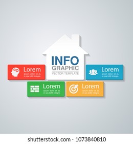 Vector infographic template for diagram, graph, presentation, chart, business concept with 4 options.