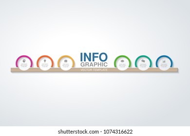 Vector infographic template for diagram, graph, presentation, chart, business concept with 6 options.