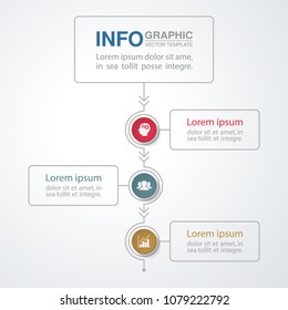 Vector infographic template for diagram, graph, presentation, chart, business concept with 3 options.