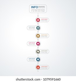 Vector infographic template for diagram, graph, presentation, chart, business concept with 7 options.