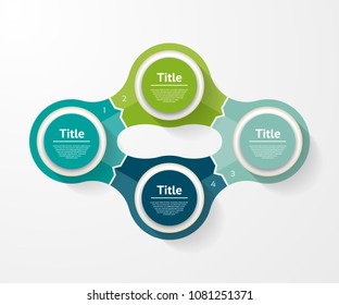 Vector infographic template for diagram, graph, presentation and chart. Business concept with 4 options, parts, steps or processes