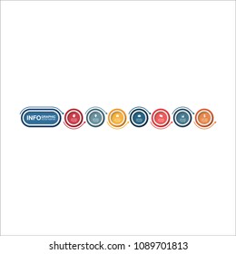 Vector infographic template for diagram, graph, presentation, chart, business concept with 7 options.