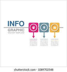 Vector infographic template for diagram, graph, presentation, chart, business concept with 3 options.