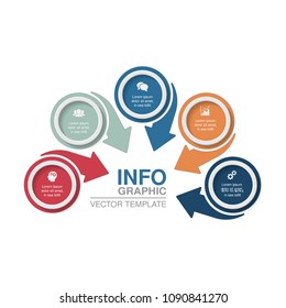 Vector infographic template for diagram, graph, presentation, chart, business concept with 5 options.