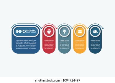 Vector infographic template for diagram, graph, presentation, chart, business concept with 4 options.