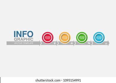 Vector infographic template for diagram, graph, presentation, chart, business concept with 4 options.