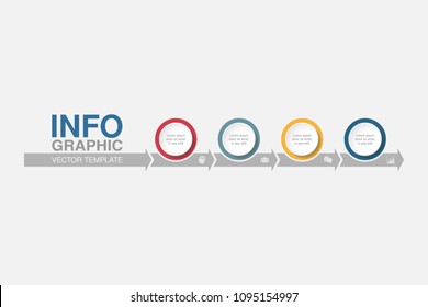 Vector infographic template for diagram, graph, presentation, chart, business concept with 4 options.