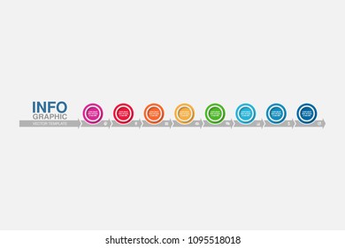 Vector infographic template for diagram, graph, presentation, chart, business concept with 8 options.
