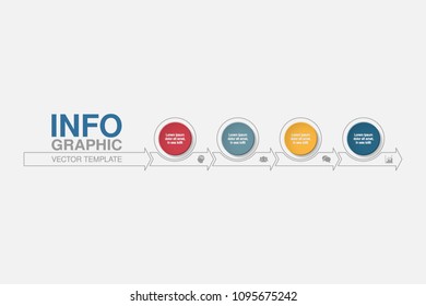 Vector infographic template for diagram, graph, presentation, chart, business concept with 4 options.