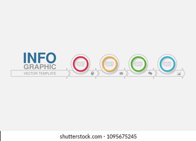 Vector infographic template for diagram, graph, presentation, chart, business concept with 4 options.