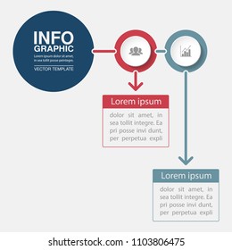 Vector infographic template for diagram, graph, presentation, chart, business concept with 2 options.