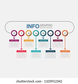 Vector infographic template for diagram, graph, presentation, chart, business concept with 8 options.