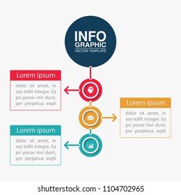 Vector infographic template for diagram, graph, presentation, chart, business concept with 3 options.