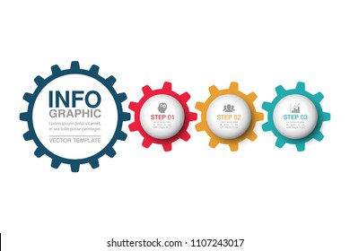 Vector infographic template for diagram, graph, presentation, chart, business concept with 3 options.