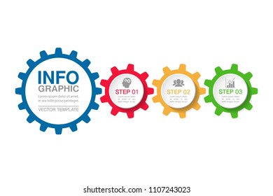 Vector infographic template for diagram, graph, presentation, chart, business concept with 3 options.