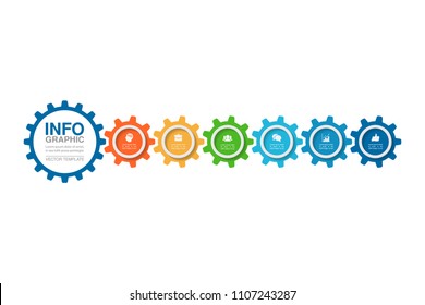 Vector infographic template for diagram, graph, presentation, chart, business concept with 6 options.