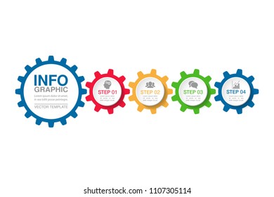 Vector infographic template for diagram, graph, presentation, chart, business concept with 4 options.