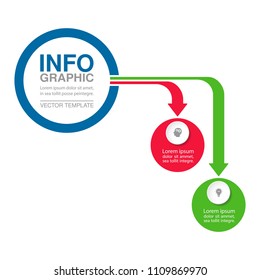 Vector infographic template for diagram, graph, presentation, chart, business concept with 2 options.