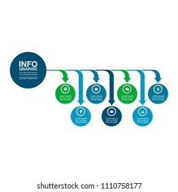 Vector infographic template for diagram, graph, presentation, chart, business concept with 7 options.