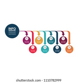 Vector infographic template for diagram, graph, presentation, chart, business concept with 8 options.