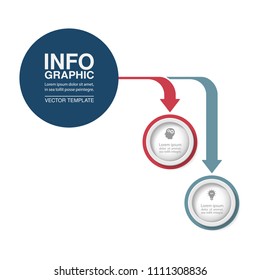 Vector infographic template for diagram, graph, presentation, chart, business concept with 2 options.