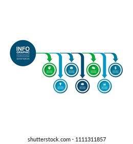 Vector infographic template for diagram, graph, presentation, chart, business concept with 7 options.
