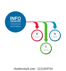 Vector infographic template for diagram, graph, presentation, chart, business concept with 3 options.