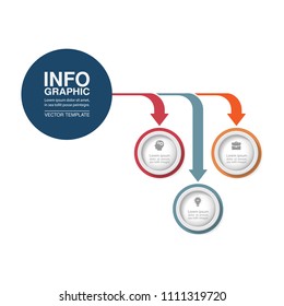 Vector infographic template for diagram, graph, presentation, chart, business concept with 3 options.