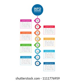Vector infographic template for diagram, graph, presentation, chart, business concept with 8 options.