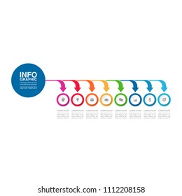 Vector infographic template for diagram, graph, presentation, chart, business concept with 8 options.