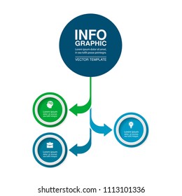 Vector infographic template for diagram, graph, presentation, chart, business concept with 3 options.