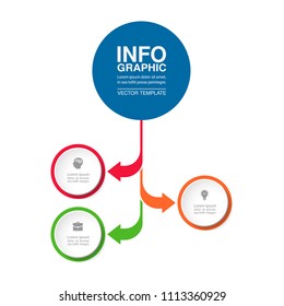 Vector infographic template for diagram, graph, presentation, chart, business concept with 3 options.