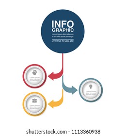 Vector infographic template for diagram, graph, presentation, chart, business concept with 3 options.