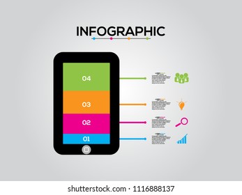 Vector infographic template for diagram, graph, presentation, chart, business concept with 4 options.