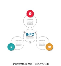 Vector infographic template for diagram, graph, presentation, chart, business concept with 3 options.