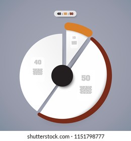 Vector infographic template for diagram, graph, presentation, chart, business concept with 3 options.