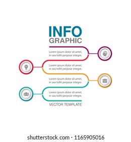 Vector infographic template for diagram, graph, presentation, chart, business concept with 4 options.